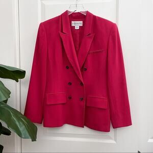 Evan-Picone Red Blazer Suit Jacket 8
